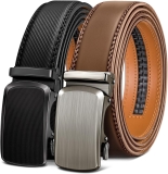BULLIANT Men Belts 2 Pack,Ratchet Sliding Belt Review belt