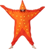 Adult Starfish Costume Star Onesie Pajamas – Sea Animal Review halloween costumes for adults