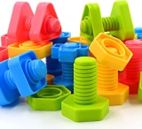TOMYOU 32 pcs Shapes Nuts and Bolts Stacking Toys – Review educational toys