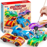Klever Kits 4 DIY Wooden Race Cars-Build & Paint Your Review craft kit
