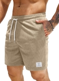 JMIERR Men’s Corduroy Shorts Casual Elastic Waist Review shorts