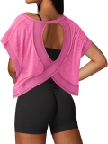 UNIANKIYA Open Back Workout Tops for Women Loose Fit Review activewear