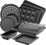HONGBAKE Bakeware Sets, Baking Pans Set, Nonstick Oven Review bakeware set