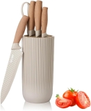 Knife Set, Wiztoynia 6-Piece Khaki Kitchen Knife Set Review knife set