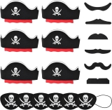 Halatool 18Pcs Pirate Accessories for Kids – Party Set Review halloween costumes