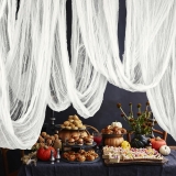 RunNico 500″ x 85″ Halloween Creepy Cloth – White Review best halloween decorations