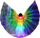 Light Up Led Isis Wings Belly Dance Carnival Rave Review halloween funny costumes
