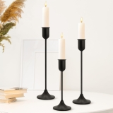 EAST FLAME Candle Holder – 3 PCS Candlestick Holders – Review halloween home decorating ideas