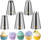 Suuker Large Piping Tips Set, Seamless Stainless Steel Review halloween decorating tips