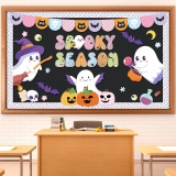 Pasimy 3D Halloween Bulletin Board Decorations Set Review halloween classroom decorations