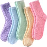 LINEMIN Womens Fuzzy Socks Cozy Fluffy Winter Warm Review cozy socks