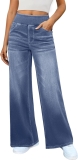 DLOODA Women’s Wide Leg Jeans High Waisted Stretchy Review wide leg jeans