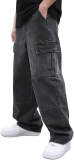 LOGEQI Mens Baggy Cargo Jeans Wide Leg Hip Hop Jeans Review baggy jeans baggy