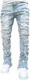 YEOU Men’s Stacked Skinny Jeans – Y2K Harajuku Style Review stacked jeans