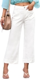 luvamia Wide Leg Jeans for Women Trendy High Waisted Review white jeans