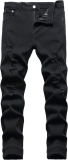 JUNBAOSS Men’s Slim Fit Stretch Jeans Ripped Skinny Review purple jeans