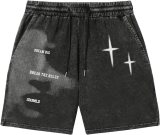 VIPWOLF Men’s Graphic Shorts Drawstring Waist Figue Review jean shorts