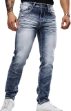 Men’s Jeans – Embroidery Washed Crackle Design Jeans Review rock revival jeans