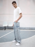 LOGEQI Mens Baggy Cargo Jeans Wide Leg Hip Hop Jeans Review baggy jeans baggy