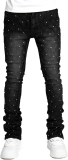 Men Rhinestone Skinny Ripped Jeans Y2k Stretch Slim Fit Review ksubi jeans