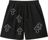 VIPWOLF Men’s Cross Graphic Workout Running Shorts Goth Review jean shorts