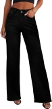 Sidefeel Women’s Wide Leg Jeans High Waisted Stretchy Review jeans with black