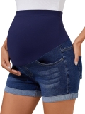 PACBREEZE Women’s Maternity Jean Shorts Over Belly Review maternity jeans