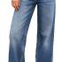 Mewunan Womens Pull-On Barrel Jeans Mid-Low Rise Review new jeans