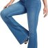 EMMIOL Women’s 2026 Wide Leg Jeans Distress Mid Waist Review jeans with black