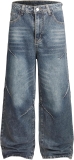 Men’s Baggy Hip Hop Jeans Y2K Casual Vintage Wide Leg Review jnco jeans