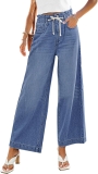 GRAPENT Wide Leg Jeans for Women Stretch High Wasited Review baggy jeans baggy