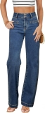Sidefeel Women’s Jeans High Waisted Straight Leg Review womens jeans