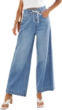 GRAPENT Wide Leg Jeans for Women Stretch High Wasited Review bell bottom jeans