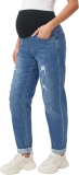 OUGES Women’s Adjustable Waistband Cotton Blend Review maternity jeans