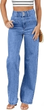 Sidefeel Women’s Jeans High Waisted Straight Leg Review wide leg jeans