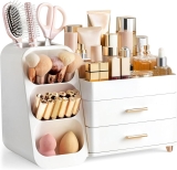 HBlife Makeup Organizer with Brush Holder for Vanity, Review makeup organizer