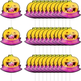 AUOCATTAIL 100Pcs Halloween Lollipop Paper Cards Smile Review halloween candy holders