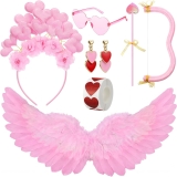 Chuangdi 6 Pcs Valentine Cupid Costume Accessories Set Review halloween costumes for adults