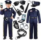 Police Officer Costume for Kids, Cop Costume Outfit Set Review halloween costumes for kids