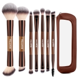 MAANGE 7 PCS Foundation Makeup Brush Set With Bag, Make Review makeup brushes