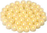 CANDLE IDEA 48 PCS LED Flameless Flickering Tea Lights Review halloween party decoration ideas