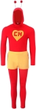 Mens Costume Red Hoodie with Antennae Pants Sets Heart Review halloween cosplay outfits