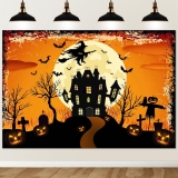 Avezano Halloween Backdrop Horrible Night Graveyard Review halloween backdrop decorations
