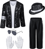Dance Star Kids Costume for Boys 80s 90s Pop Stage Review best halloween costumes