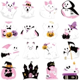 Pasimy 80 Pcs Halloween Ghost Cutout Halloween Review halloween classroom decorations