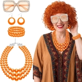 Suncalla 5 Pcs Landlady Costumes Red Orange Short Curly Review halloween costumes for women