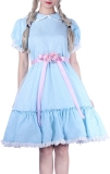 CR ROLECOS Women’s Blue Chiffon Dress Puff Sleeves Review halloween scary costumes