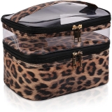 Double-layer Cosmetic Bag Makeup Bag Travel Makeup Bag Review makeup and makeup bags