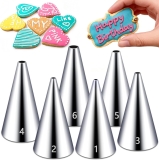 Suuker Round Piping Tips Set, Seamless Stainless Steel Review halloween decorating tips