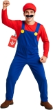 Morph Mens Plumber Costume, Red Plumber Brother Costume Review halloween costumes for adults